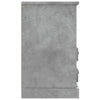 Stella Homewares Bedside Cabinets 2 pcs Concrete Grey 43x36x60 cm