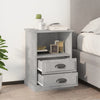 Stella Homewares Bedside Cabinets 2 pcs Concrete Grey 43x36x60 cm