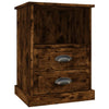 Stella Homewares Bedside Cabinets 2 pcs Smoked Oak 43x36x60 cm