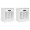 Stella Homewares Bedside Cabinets 2 pcs White 43x36x50 cm