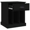 Stella Homewares Bedside Cabinets 2 pcs Black 43x36x50 cm