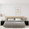 Stella Homewares Bedside Cabinets 2 pcs Black 43x36x50 cm