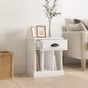 Stella Homewares Bedside Cabinet High Gloss White 43x36x50 cm