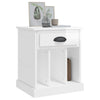 Stella Homewares Bedside Cabinet High Gloss White 43x36x50 cm
