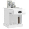 Stella Homewares Bedside Cabinet High Gloss White 43x36x50 cm