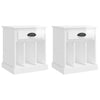 Stella Homewares Bedside Cabinets 2 pcs High Gloss White 43x36x50 cm