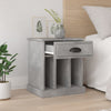 Stella Homewares Bedside Cabinets 2 pcs Concrete Grey 43x36x50 cm