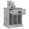 Stella Homewares Bedside Cabinets 2 pcs Concrete Grey 43x36x50 cm