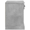 Stella Homewares Bedside Cabinets 2 pcs Concrete Grey 43x36x50 cm