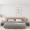 Stella Homewares Bedside Cabinets 2 pcs Concrete Grey 43x36x50 cm