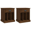 Stella Homewares Bedside Cabinets 2 pcs Brown Oak 43x36x50 cm