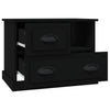 Stella Homewares Bedside Cabinet Black 60x39x45 cm