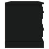 Stella Homewares Bedside Cabinet Black 60x39x45 cm