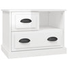 Stella Homewares Bedside Cabinet High Gloss White 60x39x45 cm