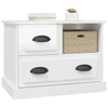 Stella Homewares Bedside Cabinet High Gloss White 60x39x45 cm
