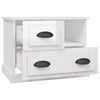 Stella Homewares Bedside Cabinet High Gloss White 60x39x45 cm