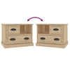 Stella Homewares Bedside Cabinet Sonoma Oak 60x39x45 cm
