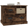 Stella Homewares Bedside Cabinet Smoked Oak 60x39x45 cm