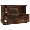 Stella Homewares Bedside Cabinet Smoked Oak 60x39x45 cm