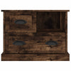 Stella Homewares Bedside Cabinet Smoked Oak 60x39x45 cm