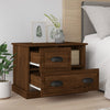 Stella Homewares Bedside Cabinet Brown Oak 60x39x45 cm