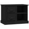 Stella Homewares Bedside Cabinet Black 60x35.5x45 cm