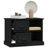 Stella Homewares Bedside Cabinet Black 60x35.5x45 cm