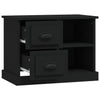 Stella Homewares Bedside Cabinet Black 60x35.5x45 cm