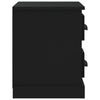 Stella Homewares Bedside Cabinet Black 60x35.5x45 cm