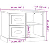 Stella Homewares Bedside Cabinet Black 60x35.5x45 cm
