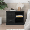 Stella Homewares Bedside Cabinet Black 60x35.5x45 cm