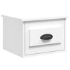 Stella Homewares Wall-mounted Bedside Cabinet White 41.5x36x28cm