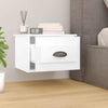 Stella Homewares Wall-mounted Bedside Cabinet White 41.5x36x28cm