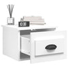 Stella Homewares Wall-mounted Bedside Cabinet White 41.5x36x28cm