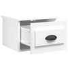 Stella Homewares Wall-mounted Bedside Cabinet White 41.5x36x28cm