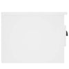 Stella Homewares Wall-mounted Bedside Cabinet White 41.5x36x28cm