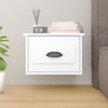 Stella Homewares Wall-mounted Bedside Cabinet White 41.5x36x28cm