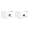 Stella Homewares Wall-mounted Bedside Cabinets 2 pcs White 41.5x36x28cm