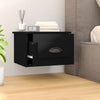 Stella Homewares Wall-mounted Bedside Cabinet Black 41.5x36x28cm