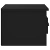 Stella Homewares Wall-mounted Bedside Cabinet Black 41.5x36x28cm