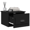 Stella Homewares Wall-mounted Bedside Cabinets 2 pcs Black 41.5x36x28cm