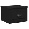 Stella Homewares Wall-mounted Bedside Cabinets 2 pcs Black 41.5x36x28cm