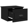 Stella Homewares Wall-mounted Bedside Cabinets 2 pcs Black 41.5x36x28cm