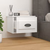 Stella Homewares Wall-mounted Bedside Cabinet High Gloss White 41.5x36x28cm