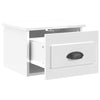 Stella Homewares Wall-mounted Bedside Cabinet High Gloss White 41.5x36x28cm
