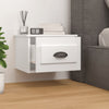 Stella Homewares Wall-mounted Bedside Cabinets 2 pcs High Gloss White 41.5x36x28cm
