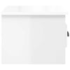 Stella Homewares Wall-mounted Bedside Cabinets 2 pcs High Gloss White 41.5x36x28cm