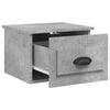Stella Homewares Wall-mounted Bedside Cabinets 2 pcs Concrete Grey 41.5x36x28cm