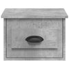 Stella Homewares Wall-mounted Bedside Cabinets 2 pcs Concrete Grey 41.5x36x28cm