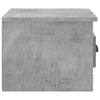 Stella Homewares Wall-mounted Bedside Cabinets 2 pcs Concrete Grey 41.5x36x28cm